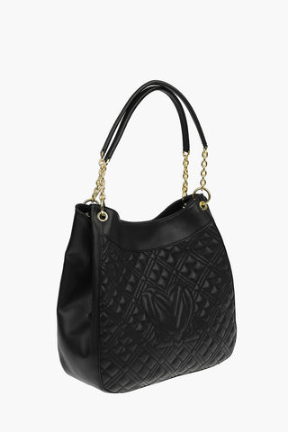 LOVE Borsa a Mano NEW SHINY QUILTED in Ecopelle