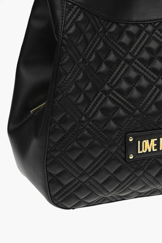 LOVE Faux Leather NEW SHINY QUILTED Handbag