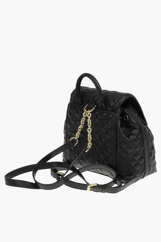 LOVE Faux Leather NEW SHINY QUILTED Backpack