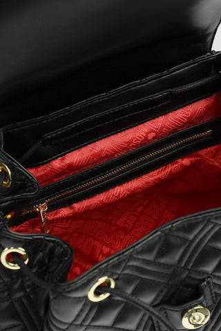 LOVE Faux Leather NEW SHINY QUILTED Backpack