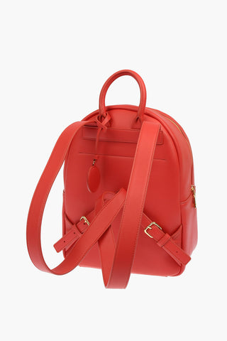LOVE Faux Leather GOLD METAL LOGO Backpack