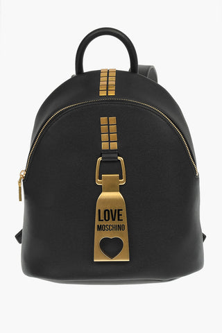 LOVE Faux Leather OVERSIZE ZIP Backpack