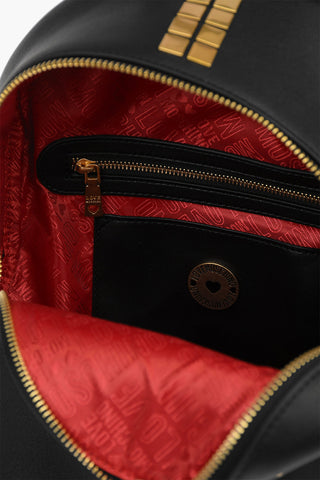 LOVE Faux Leather OVERSIZE ZIP Backpack