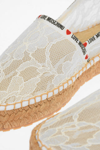 LOVE Laced Espadrilles with Logoed Detail