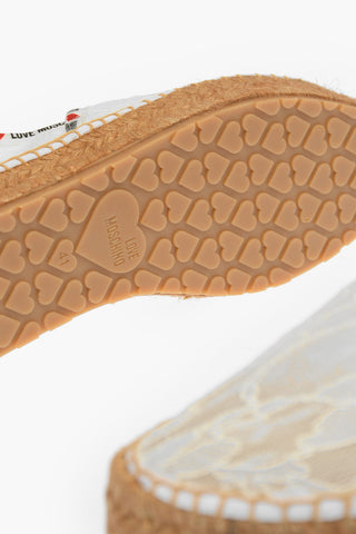 LOVE Laced Espadrilles with Logoed Detail