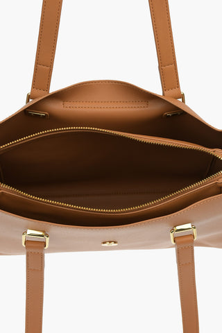 LOVE Faux Leather GOLD METAL LOGO Backpack
