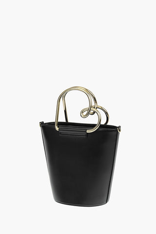 LOVE Faux Leather HEART HANDLE Hand Bag