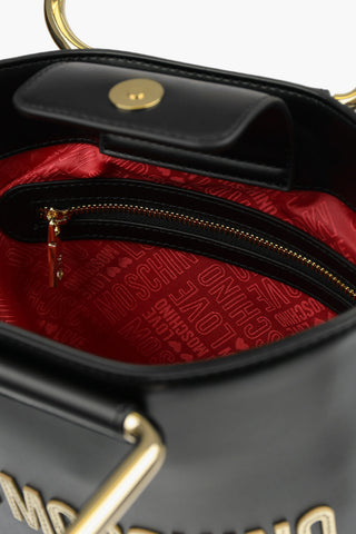 LOVE Faux Leather HEART HANDLE Hand Bag