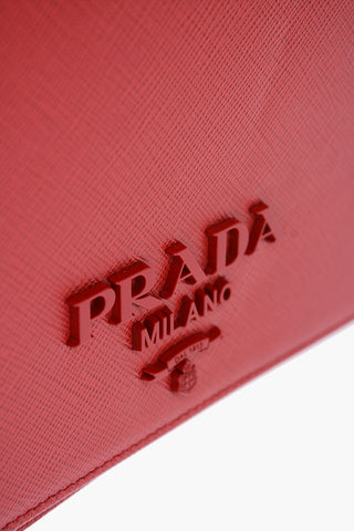 Mini Bag in Pelle Saffiano con Catena Removibile