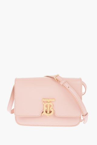 Leather TB Shoulder Bag