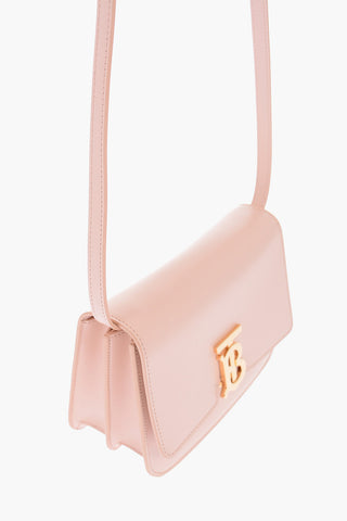 Leather TB Shoulder Bag