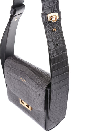 Borsa a Spalla EDEN in Pelle stampa Coccodrillo