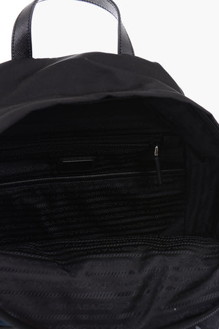 Camouflage Backpack with Leather Details
