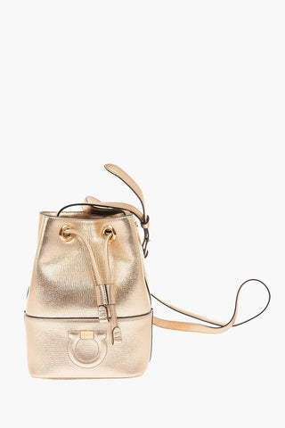 Metallic Leather CITY DS Bucket bag