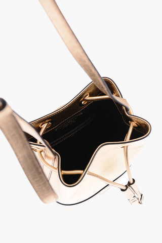 Metallic Leather CITY DS Bucket bag