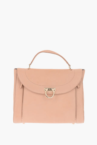 leather RAINBOW Top Handle Bag With Removable Shoulder Strap