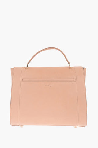 leather RAINBOW Top Handle Bag With Removable Shoulder Strap