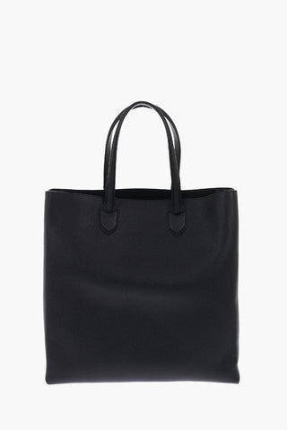Borsa Tote in pelle con Stampa Logo
