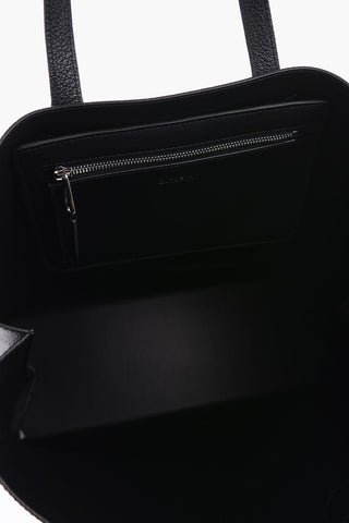 Borsa Tote in pelle con Stampa Logo