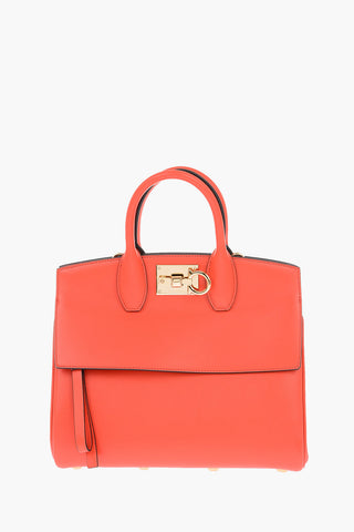 Leather THE STUDIO Tote Bag With Removable Shoulder Strap