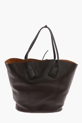 Leather TOTE BASKET Bag