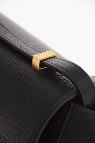 tumbled leather THE ANGLE Shoulder bag