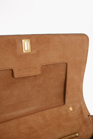 tumbled leather THE ANGLE Shoulder bag