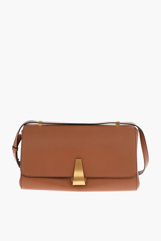 tumbled leather THE ANGLE Shoulder bag