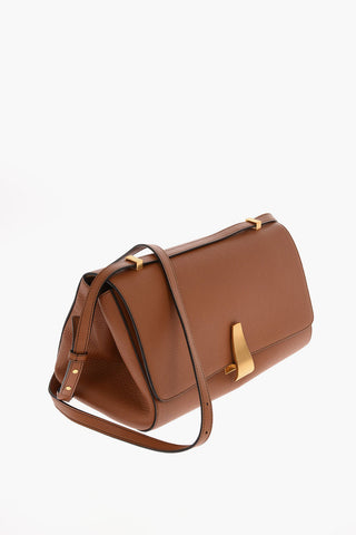 tumbled leather THE ANGLE Shoulder bag
