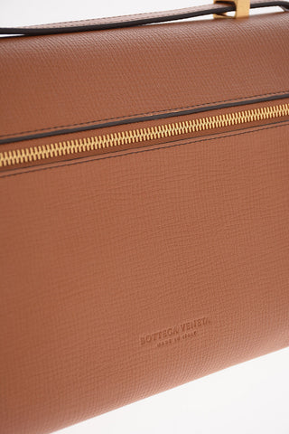 tumbled leather THE ANGLE Shoulder bag