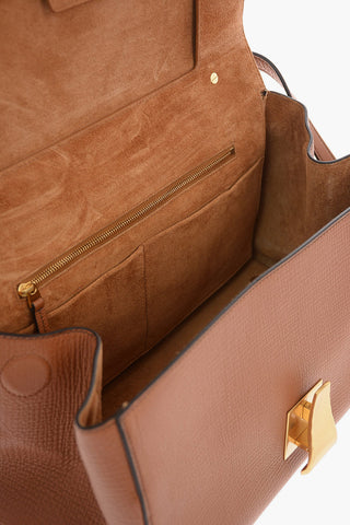 tumbled leather THE ANGLE Shoulder bag