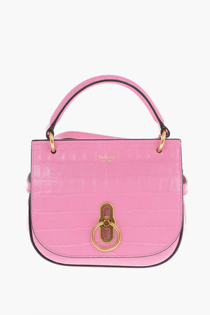 Borsa Satchel AMBERLEY in pelle stampa coccodrillo
