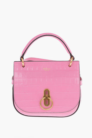 croco-printed leather AMBERLEY Satchel bag