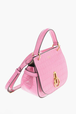 croco-printed leather AMBERLEY Satchel bag