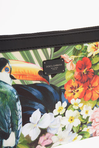 floral-printed neoprene Bum bag