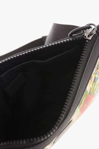 floral-printed neoprene Bum bag