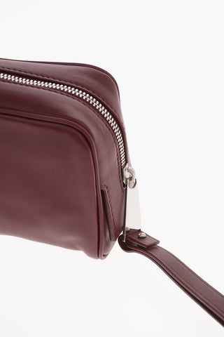 Leather Toiletry Bag with Zip Closure