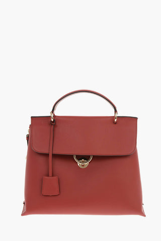 Leather JASMINE Top Handle Bag with Removable Shoulder Strap