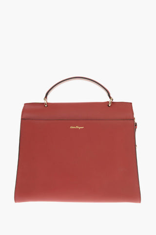 Leather JASMINE Top Handle Bag with Removable Shoulder Strap