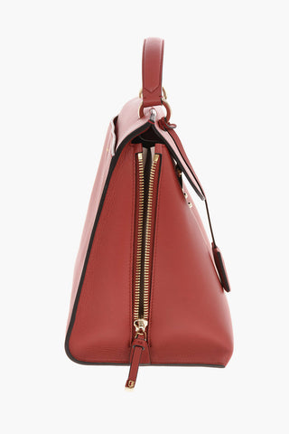 Leather JASMINE Top Handle Bag with Removable Shoulder Strap