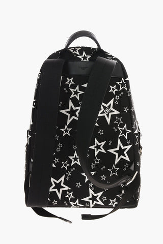 Star Printed Textile Backpack