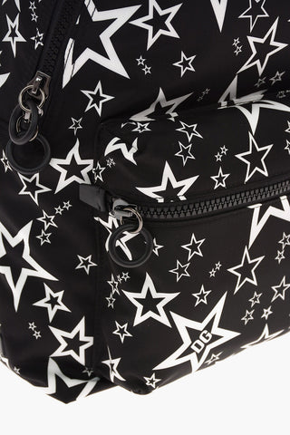 Star Printed Textile Backpack