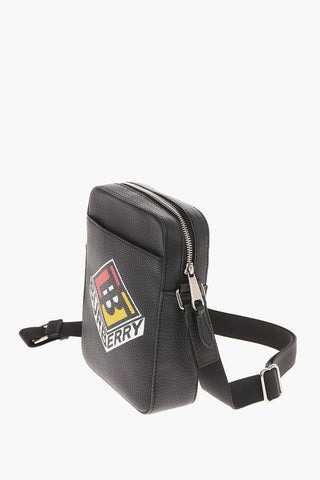 leather THORNTON Crossbody bag with Logo Print