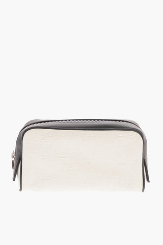 Canvas Toiletry Bag with Zip Closure
