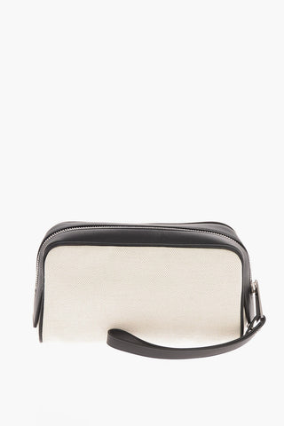 Canvas Toiletry Bag with Zip Closure