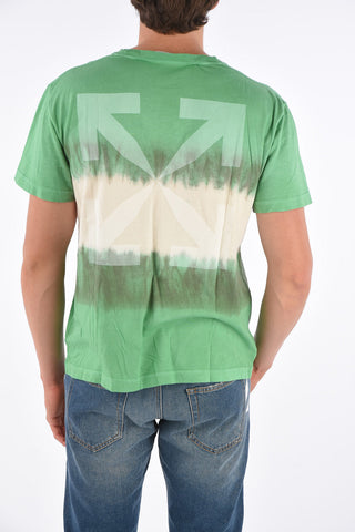Tie Dye Effect Skinny Fit ARROW T-shirt