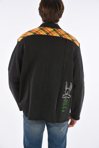 Camicia RECONSTRUCTED con Dettagli Tartan