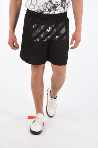 Drawstring CARAVAGGIO SQUARE MESH Shorts