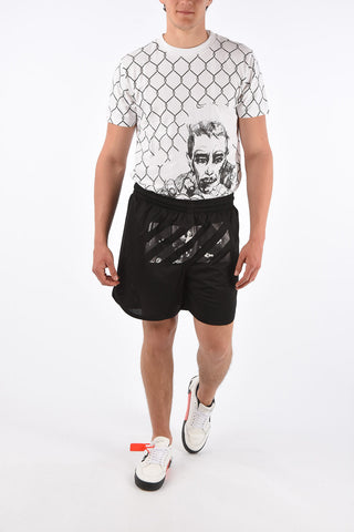Drawstring CARAVAGGIO SQUARE MESH Shorts