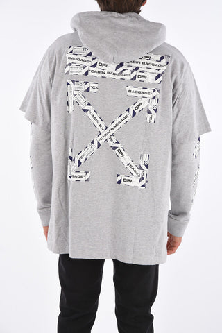 Oversize AIRPORT TAPE Sweatshirt with Hood